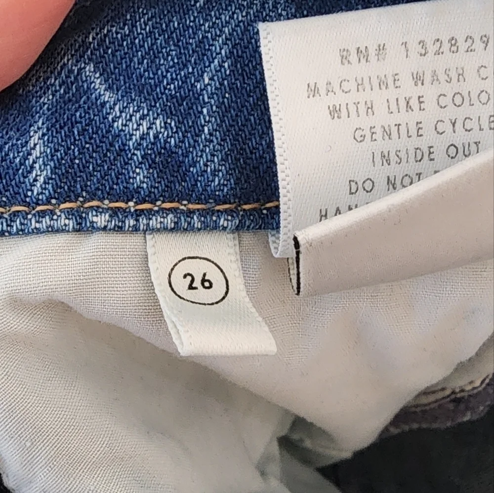 GRLFRND Now You Know Nadine Fold Down Jeans 26
